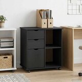  Mobilni ormar Siva 63,5 x 39 x 65,5 cm Čvrsto borovo drvo | Eponuda.com