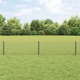  Ograda od lančanih veza s postom 10 x 0,4 m Siva Mreža | shoptok.hr