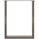  Noge za blagovaonski stol U-oblik 2 kom Prirodni čelik 60 x (72-73) cm Čelik | shoptok.hr