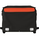  Prikolica za bicikl crno-narančasta 45 kg željezna Crna 124 x 62.5 x 52 cm | shoptok.hr