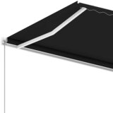  Samostojeća tenda na ručno uvlačenje 600 x 300 cm antracit | shoptok.hr