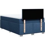  Krevet s oprugama i madracem plavi 120 x 200 cm od tkanine | shoptok.hr