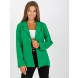 Fashion Hunters Green sweat jacket with RUE PARIS fastening Cene
