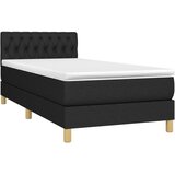  s oprugama i madracem crni 90x200 cm od tkanine | shoptok.hr