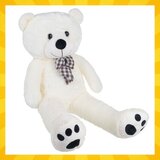 Kruzzel plišani medvjedić s mašnom, 100 cm, krem | shoptok.hr