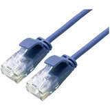 21443944 RJ45 omrežni kabel\, Patch kabel CAT 6a U/UTP 1.50 m modra 1 kos, (20630782)