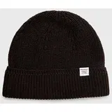 Norse Projects Vunena kapa Wool Cotton Rib Wool Cotton Rib Beanie boja: smeđa, vunena, N95-0840-2022 N95.0840.2022