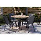 Ambia Garden VRTNA MIZA les, kovina barve akacije | Shoptok.si