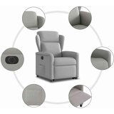  Električni naslanjač s funkcijo vstajanja svetlo siv blago | Shoptok.si