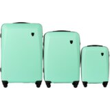  PLOVER, Set od 3 ABS+ kofera (L,M,S) SVIJETLO ZELENA Cijene