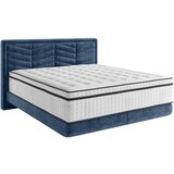 CARRYHOME POSTELJA BOXSPRING 140 cm x 200 cm , tekstil temno modra Cene