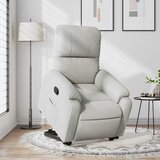  Naslonjač na podizanje svijetlosivi od mikrovlakana | shoptok.hr
