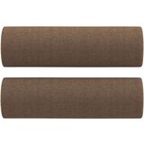  3-dijelni set sofa s jastucima smeđi od tkanine | shoptok.hr