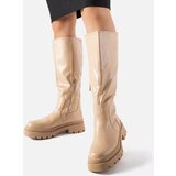 Gemre Beige Flat Classic Boots Christien | Shoptok.si