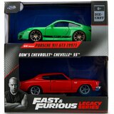 Jada Toys Fast &amp, Furious Legacy Series – Dom Chevrolet Chevelle SS i Porsche 911 GT3 (997) metalni set automobilskih modela - Cijene