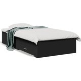 vidaXL Okvir za krevet s ladicama crni 100x200 cm konstruirano drvo Cijene