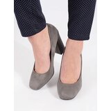 SEASTAR Suede gray pumps on a heel | ePonuda.com