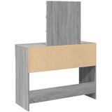 vidaXL Toaletna mizica z ogledalom siva sonoma 100x40x130 cm | Shoptok.si