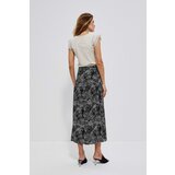 Marisse Patterned Viscose Skirt L-Sc-3719 Black | Eponuda.ba