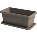 PLASTOFLEX Žardinjera sa podmetačem siva 50x20 | Eponuda.ba