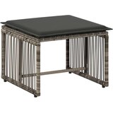  Zunanji pohištveni set 11 pcs Siva in temno siva poli ratan, (5000270986) | Shoptok.si