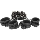 Fetish Submissive Luxury Multi-Function Bed Binding Set with Adjustable Rings Vegan Leather Cijene