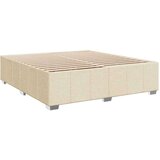  Okvir za krevet bez madraca krem 200x200 cm od tkanine | shoptok.hr