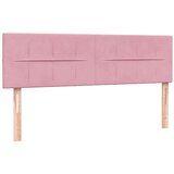 Box Spring krevet s madracem ružičasti 160x220 cm baršun | shoptok.hr