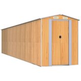  Vrtno spremište svjetlosmeđe 192 x 855 x 223 cm pocinčani čelik | shoptok.hr