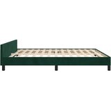 Okvir za krevet bez madraca tamnozeleni 160x200 cm baršunasti | shoptok.hr