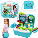  2-v-1 medicinski komplet v ovitku, prenosna zdravniška pisarna, dodatki, modra | Shoptok.si