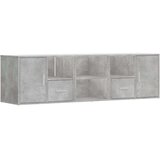 vidaXL Kutni ormarić siva boja betona 160x40x45 cm konstruirano drvo | shoptok.hr
