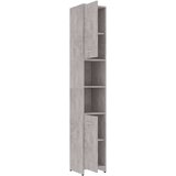vidaXL Kopalniška omarica betonsko siva 30x30x183,5 cm iverna plošča | Shoptok.si