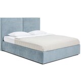 Bonami Selection Plavi tapecirani bračni krevet s podnicom i prostorom za odlaganje 180x200 cm Thessa Bold – | shoptok.hr