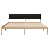  Okvir kreveta Smeđa i crna 180 x 200 cm Masivna borovina | Eponuda.ba