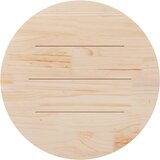  Ploča za stol bijela Ø 90 x 2,5 cm od masivne borovine | shoptok.hr