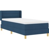 Box Spring Krevet s Madracem Plavi 100x200 cm Tkanina | shoptok.hr