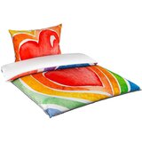 Esposa obojestranska posteljnina 140/200 cm saten večbarvno | Shoptok.si