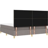 Box spring krevet Sivo-smeđa 200 x 200 cm tkanina | shoptok.hr