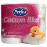Perfex cotton like comfort line troslojni toalet papir 4 komada Cene