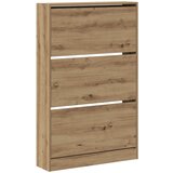 vidaXL Omara za čevlje Artisan Oak 80x21x125,5 cm Inženirski les | Shoptok.si