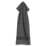 JUNA Temno siva frotirna brisača iz organskega bombaža 50x100 cm Check – | Shoptok.si