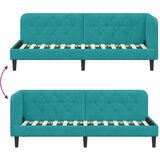  Kutni okvir kreveta Tirkizna 80 x 200 cm Baršun | shoptok.hr