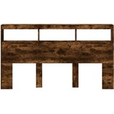 Ormarić za uzglavlje LED boja dimljenog hrasta 180x17x102 cm | Eponuda.ba