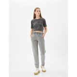 Koton Jogger Sweatpants Faded Effect High Waist with Pockets. Comfortable Fit. Cotton. Cene