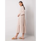 RUE PARIS Dress-232-SK-8005.18-white-beige | Shoptok.si