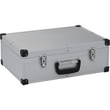 vidaXL Kovček za orodje 46x33x16 cm srebrn aluminij Cene