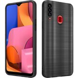 Cadorabo Ohišje, združljiv s Samsungom v krtačenem črnem - zaščitnem pokrovu, narejen iz fleksibilnega silikona TPU v brušenem dizajnu, (20602821) | Shoptok.si