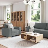 SOFA 3 pcs Tamno siva 220 x 80 x 84 cm Platnasta tkanina | shoptok.hr