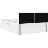 vidaXL Postelja s shranjevanjem Bela 140 x 200 cm Umjetno usnje | Shoptok.si